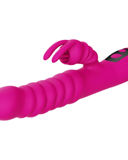 ARMONY - RABBIT DOUBLE TONGUE MULTIFUNCTION VIBRATOR FUCHSIA HEAT EFFECT