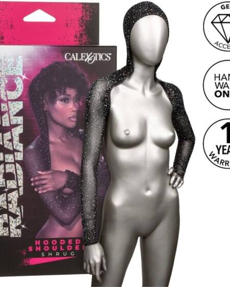 CALEXOTICS - RADIANCE HOODED SHOULDER SHRUG RHINE