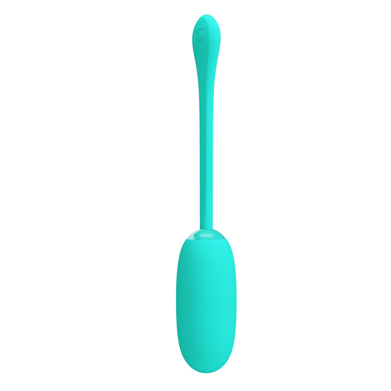 PRETTY LOVE - JULIUS WATERPROOF-RECHARGEABLE VIBRATING EGG AQUA GREEN - Image 3