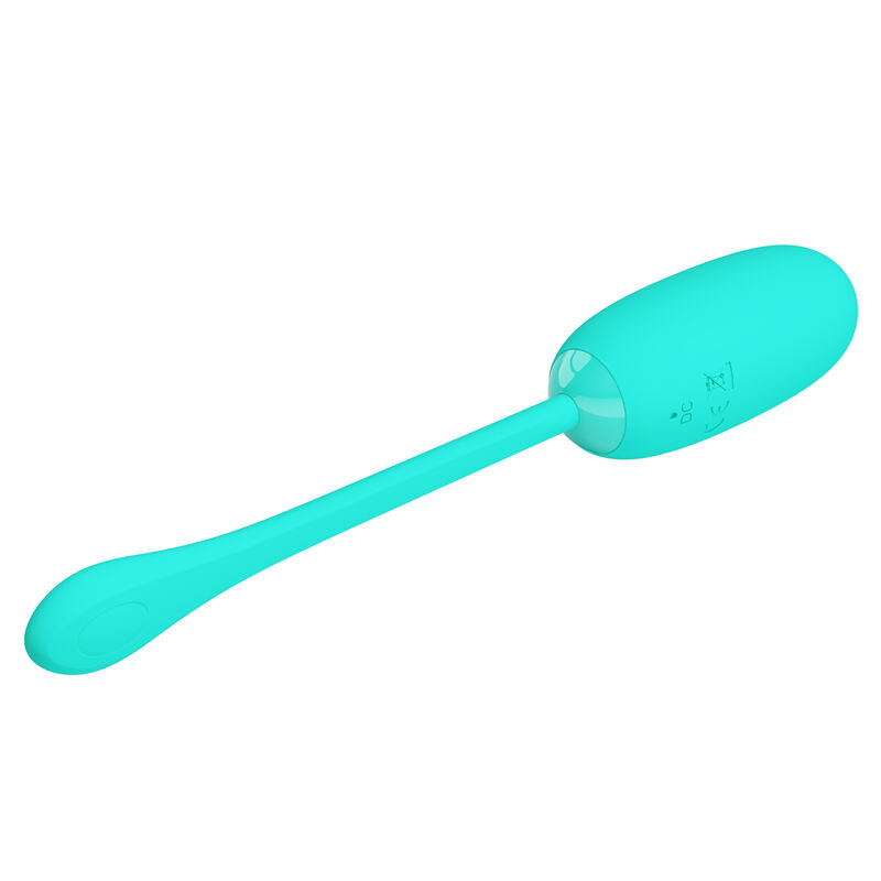 PRETTY LOVE - JULIUS WATERPROOF-RECHARGEABLE VIBRATING EGG AQUA GREEN - Image 5