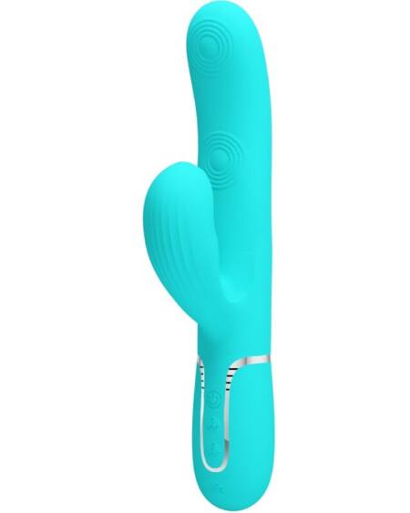 PRETTY LOVE - PERLITA MULTIFUNCTION 3 IN 1 G-SPOT VIBRATOR AQUA GREEN