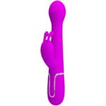 PRETTY LOVE - DEJON RABBIT VIBRATOR 3 IN 1 MULTIFUNCTION VIOLET