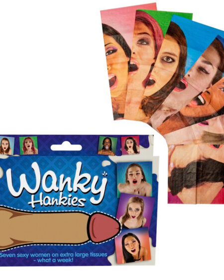 SPENCER  FLEETWOOD - WANKY HANKIES 7 EXTRA LARGE WOMENS HANDKERCHIEFS