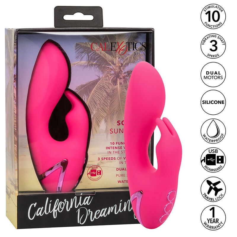 CALEXOTICS - SO. CAL SUNSHINE VIBRATOR RABBIT FUCHSIA BY CALIFORNIA DREAMING - Зображення 2