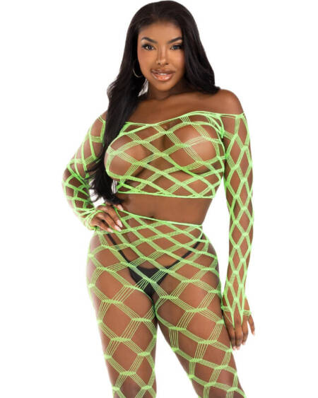 LEG AVENUE - TOP  LEGGINS HARDCORE GREEN