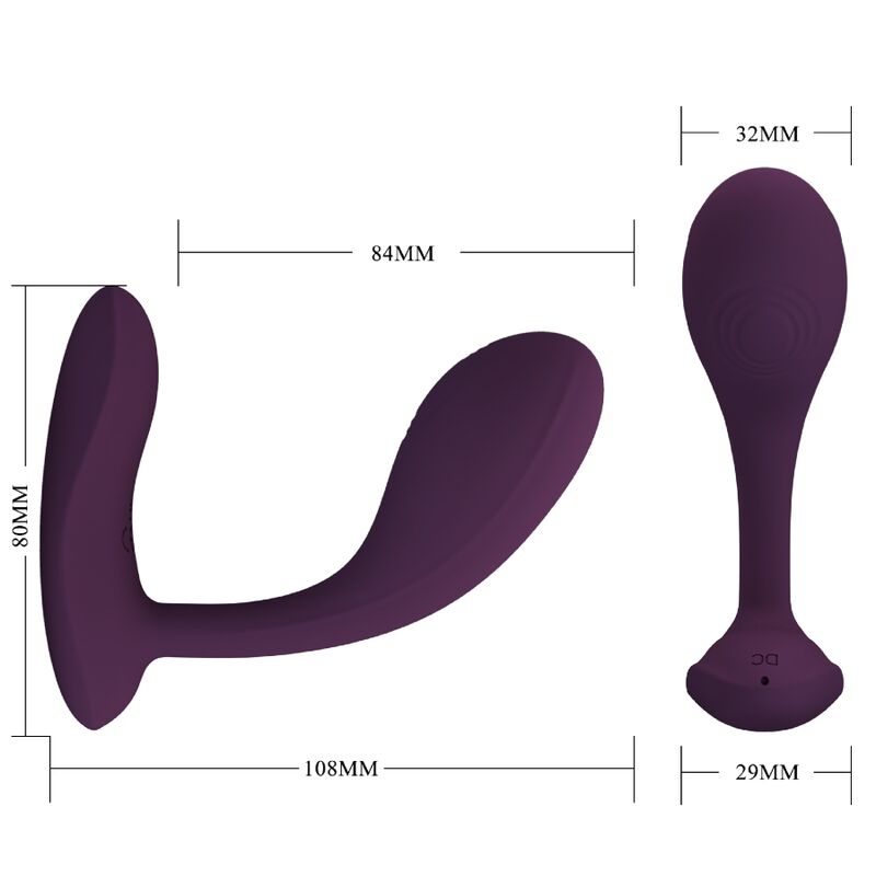 PRETTY LOVE - BAIRD G-SPOT 12 VIBRATIONS RECHARGEABLE LILA APP - Image 3