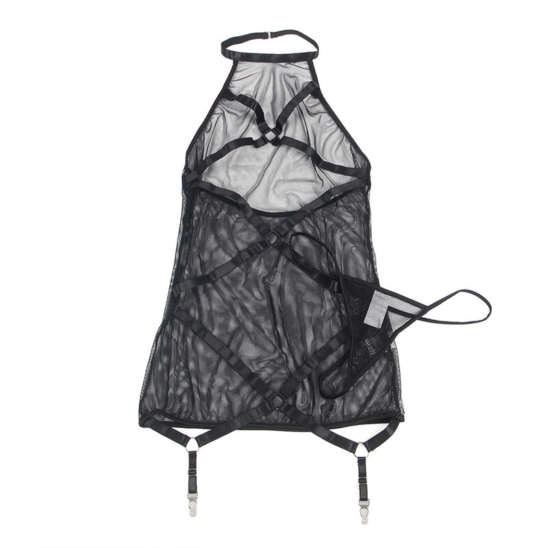 SUBLLIME - TRANSPARENT HALTER NECK DRESS BLACK L/XL - Image 4