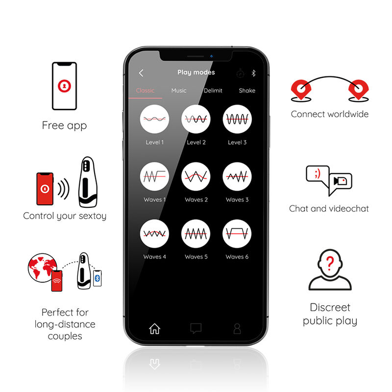 ONINDER - SEOUL RECHARGEABLE MALE MASTURBATOR 10 SPEED - FREE APP – Bild 3