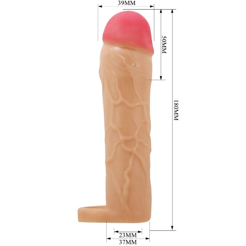 PRETTY LOVE - CHANE PENIS EXTENDER COVER FLESH - Image 4