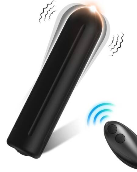 ARMONY - WARHEAD VIBRATOR BULLET REMOTE CONTROL BLACK 2 CM X 8.8 CM