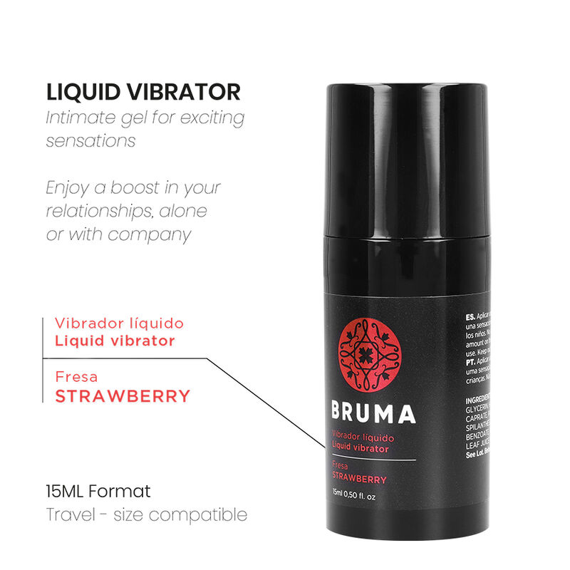 BRUMA - LIQUID VIBRATOR ULTRA SLIDING STRAWBERRY 15 ML – Bild 2