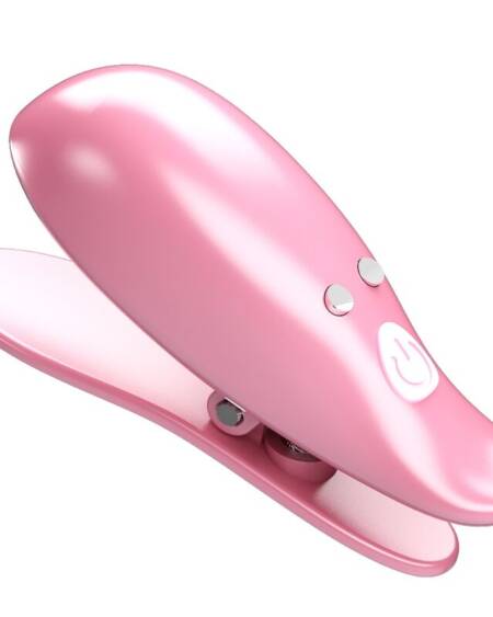 PRETTY LOVE - LEAF VIBRATING NIPPLE CLAMPS PINK