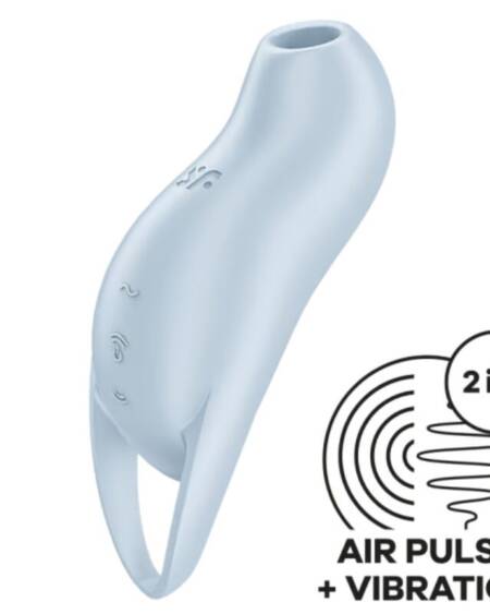 SATISFYER - POCKET PRO 1 CLITORIS STIMULATOR LIGHT BLUE