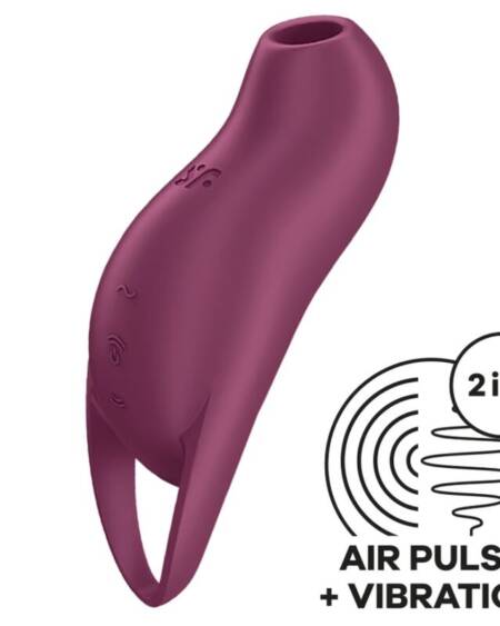 SATISFYER - POCKET PRO 1 CLITORIS STIMULATOR GARNET