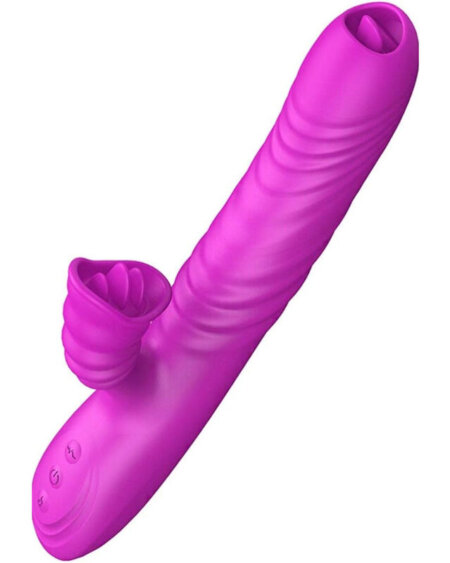 ARMONY - ANGELIA MULTIFUNCTION VIBRATOR DOUBLE TONGUE VIOLET HEAT EFFECT