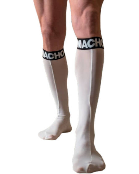 MACHO - THIN SOCKS ONE SIZE WHITE