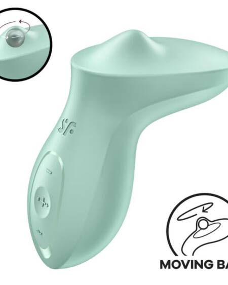 SATISFYER - EXCITERRR LAY-ON CLITORIS MINT VIBRATOR