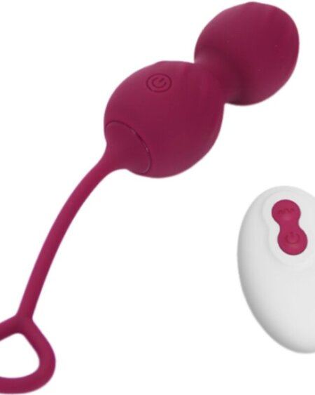 ARMONY - BLOSSOMS VAGINAL DUMBBELL VIBRATION REMOTE CONTROL 10 VIBRATIONS DARK RED
