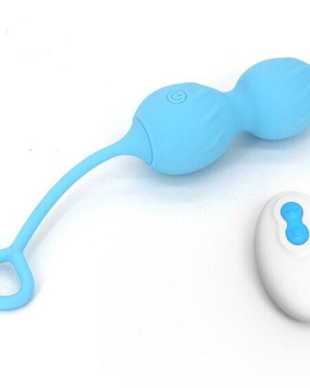 ARMONY - BLOSSOMS VAGINAL DUMBBELL VIBRATION REMOTE CONTROL 10 VIBRATIONS BLUE