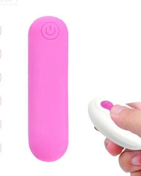 ARMONY - SPLASH JOLINE VIBRATOR BULLET SILICONE REMOTE CONTROL 10 VIBRATIONS 65 X 15 CM PINK