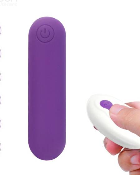 ARMONY - SPLASH JOLINE VIBRATOR BULLET SILICONE REMOTE CONTROL 10 VIBRATIONS 6.5 X 1.5 CM PURPLE