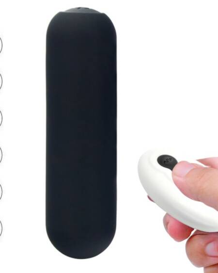 ARMONY - SPLASH JOIE VIBRATOR BULLET SILICONE REMOTE CONTROL 10 VIBRATIONS 75 X 19 CM BLACK