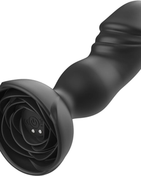 ARMONY - EXTREME A BLOOM ROSE VIBRATOR  ANAL PLUG REMOTE CONTROL BLACK