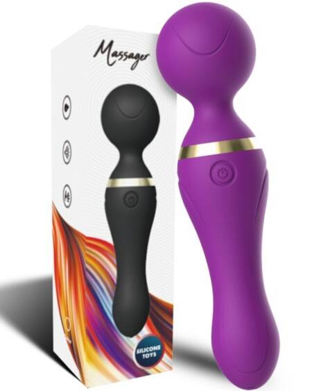 ARMONY - FREEZA MASSAGER  VIBRATOR SUPER FLEXIBLE HEAD PURPLE