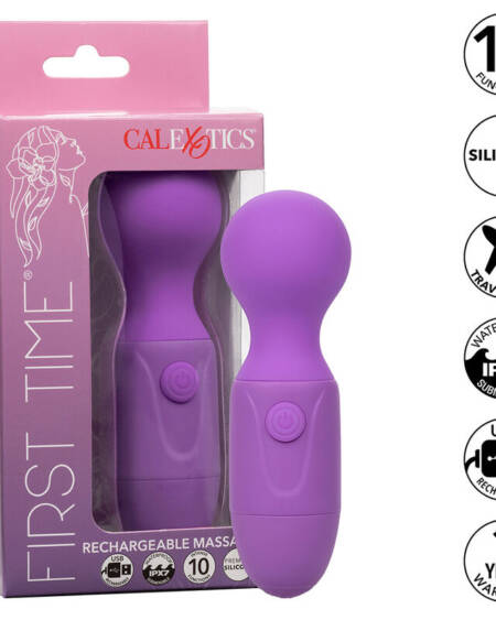 CALEXOTICS - FIRST TIME RECHARGEABLE MASSAGER 10 VIBRATIONS PURPLE