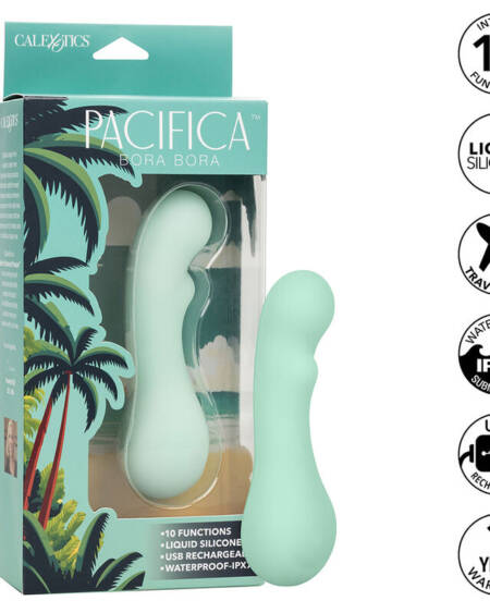CALEXOTICS - PACIFICA BORA BORA ESTIMULATOR G SPOT 10 VIBRATIONS AQUA