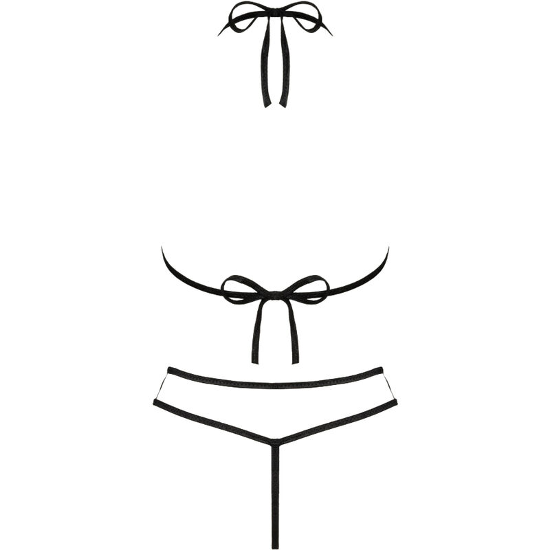 LIVCO CORSETTI FASHION - JIMENA LC 20216 BRA + THONG BLACK ONE SIZE – Bild 4