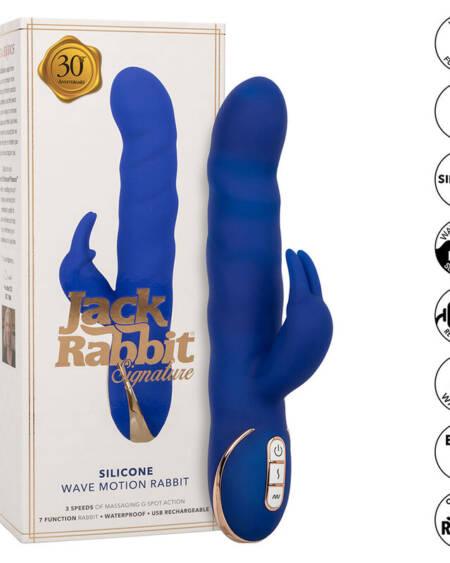 CALEXOTICS - JACK RABBIT VIBRATOR WAVE MOTION BLUE