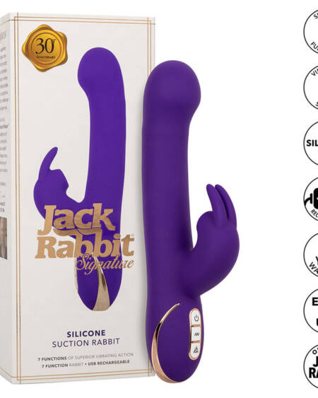 CALEXOTICS - JACK RABBIT VIBRATOR AND STIMULATOR 7 VIBRATION LEVELS AND STIMULATING WAVES BLUE