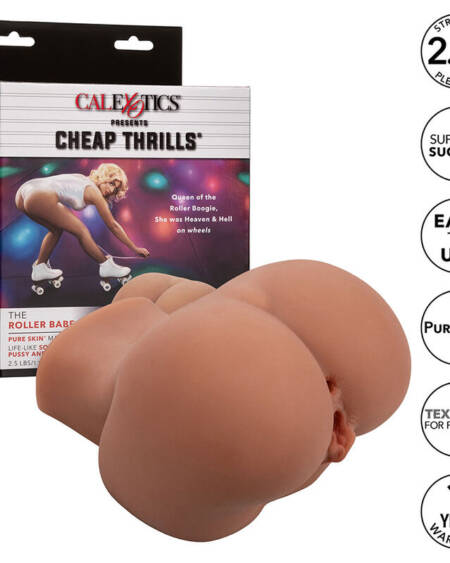 CALEXOTICS - THE ROLLER BABE DOUBLE REALISTIC MASTURBATOR FLESH