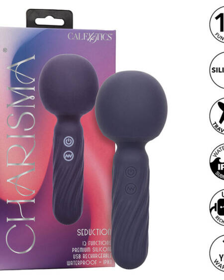CALEXOTICS - CHARISMA SEDUCTION MASSAGER 12 FUNCTIONS 17.75 CM X 6.25 CM PURPLE