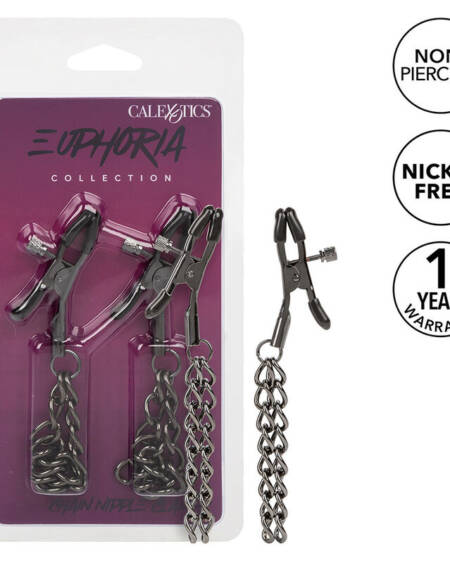 CALEXOTICS - EUPHORIA CHAIN NIPPLE CLAMPS 14.5 CM