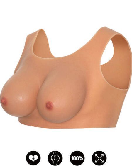 HIDDEN DESIRE - ALTER EGO WEARABLE BREAST TOP E-CUP FLESH