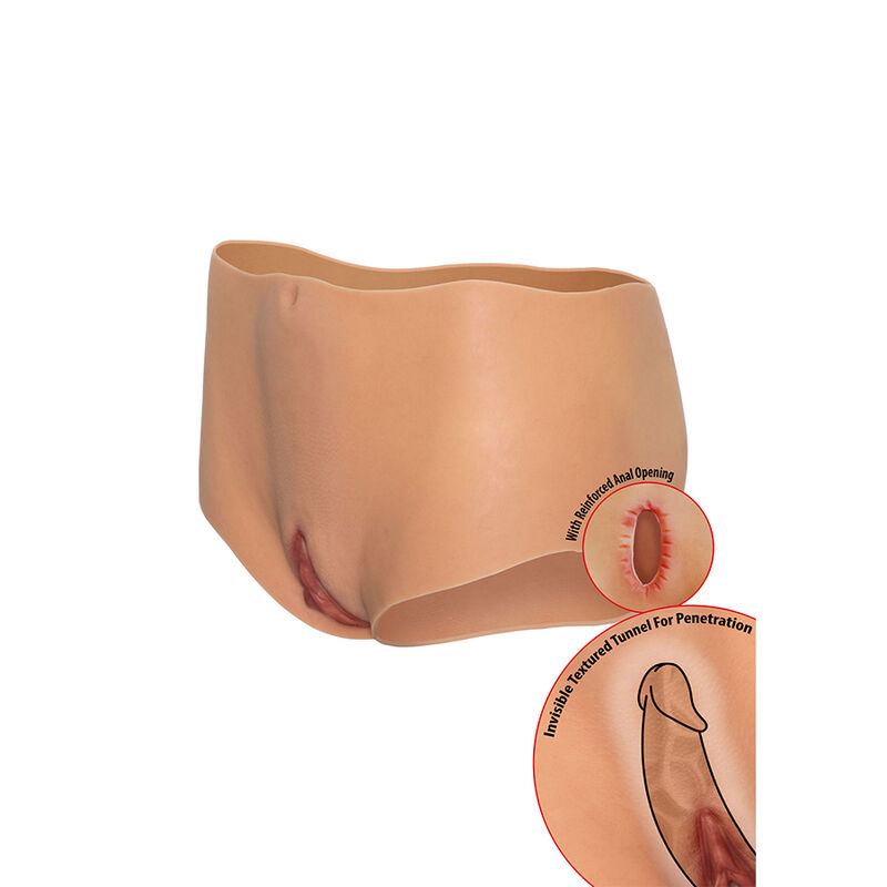 HIDDEN DESIRE - ALTER EGO OPEN VAGINA ASS BRIEF MEDIUM WAIST FLESH - Image 5