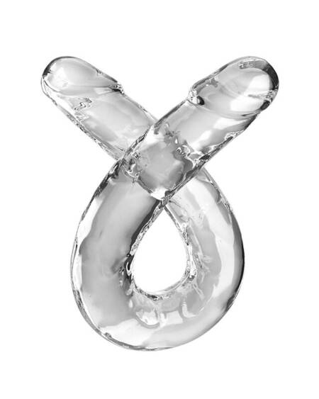 KING COCK - DOUBLE TROUBLE DOUBLE DILDO 46 CM CLEAR