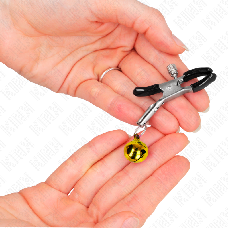 KINK - GOLD SINGLE BELL NIPPLE CLAMP 6 CM - Image 3
