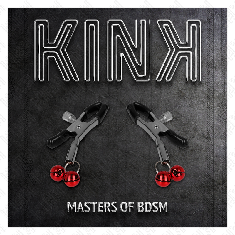 KINK - DOUBLE BELL NIPPLE CLAMP RED 6 CM - Image 5