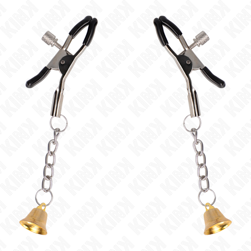 KINK - GOLD BELL PENDANT NIPPLE CLAMPS 6 CM - Image 2
