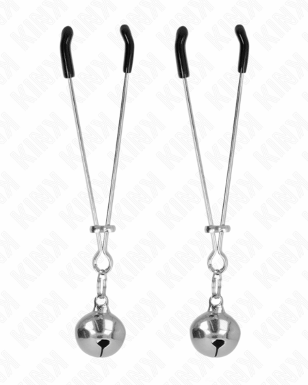 KINK - THIN BELL NIPPLE CLAMPS SILVER 7 CM
