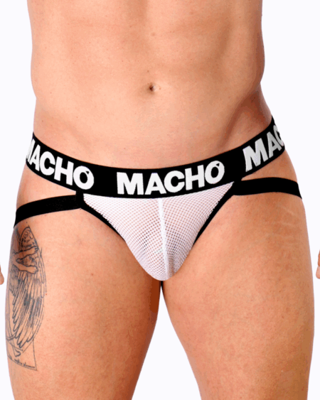 MACHO - MX26X1 JOCK GRID WHITE S