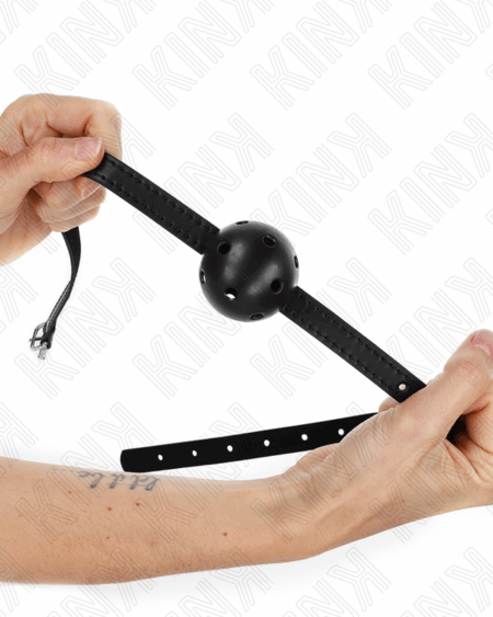 KINK - SIMPLICITY BLACK BREATHABLE BALL 4.5 CM GAG 62 x 1.5 CM