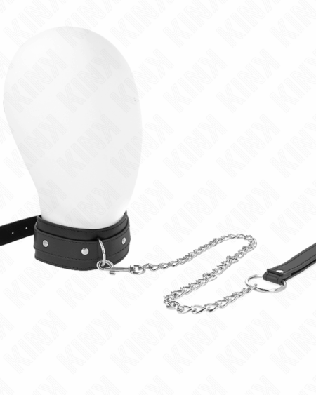 KINK - NECKLACE WITH LEASH 65 CM 1 RING ADJUSTABLE 38-49 CM X 5 CM