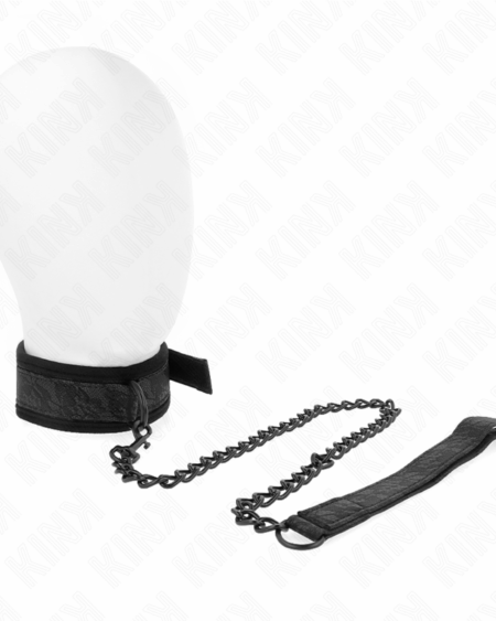 KINK - BASIC MODEL COLLAR WITH LEASH 77 CM MODEL 5 AJUSTABLE 34-54 CM X 5 CM