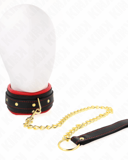 KINK - COLLAR WITH PLAIN FABRIC LEASH ADJUSTABLE 33-48 CM X 5.7 CM