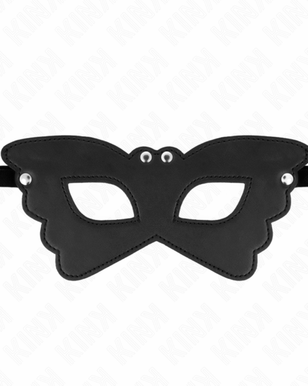 KINK - BUTTERFLY SHAPED LEATHERETTE MASK 20 x 9 CM