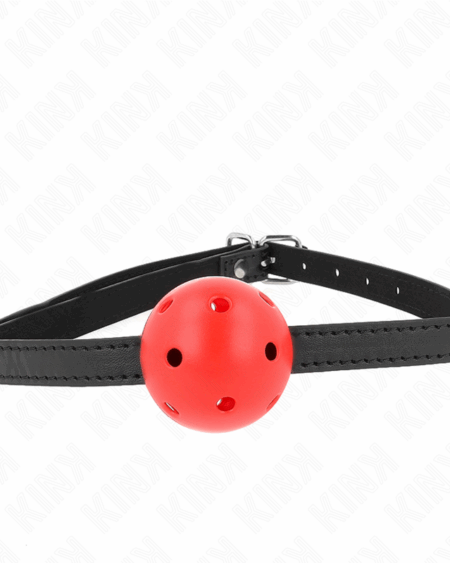KINK - SIMPLICITY RED BREATHABLE 4.5 CM BALL GAG 62 x 1.5 CM